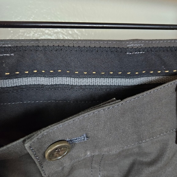 ESQ Fabric by Ing Loro Piana & Co Trousers Men's 34‎ Brown Grey Pants - Picture 3 of 8